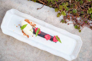 Seasonal dessert at Reute Restaurant in Võsu